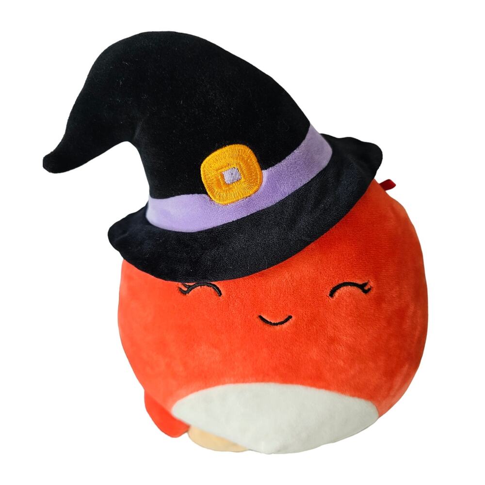 Squishmallow Detra Witch Halloween Pumpkin Octopus Plush Small 12"